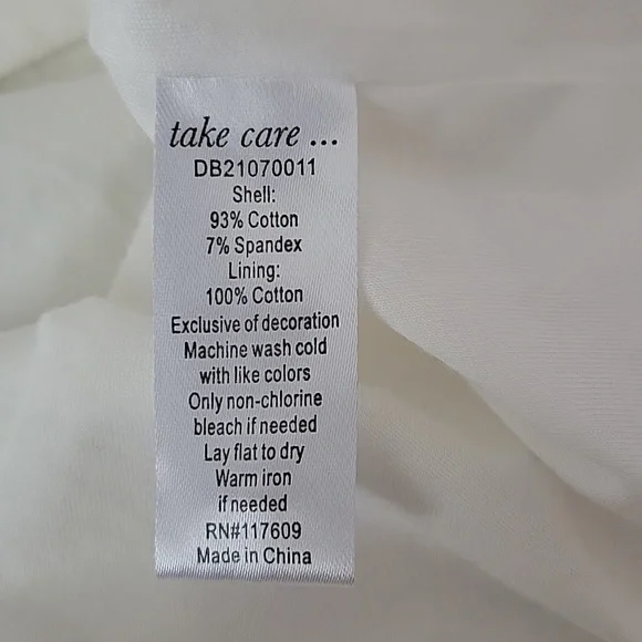 White Eyelet Button-Down Dress - Picture 5 of 5